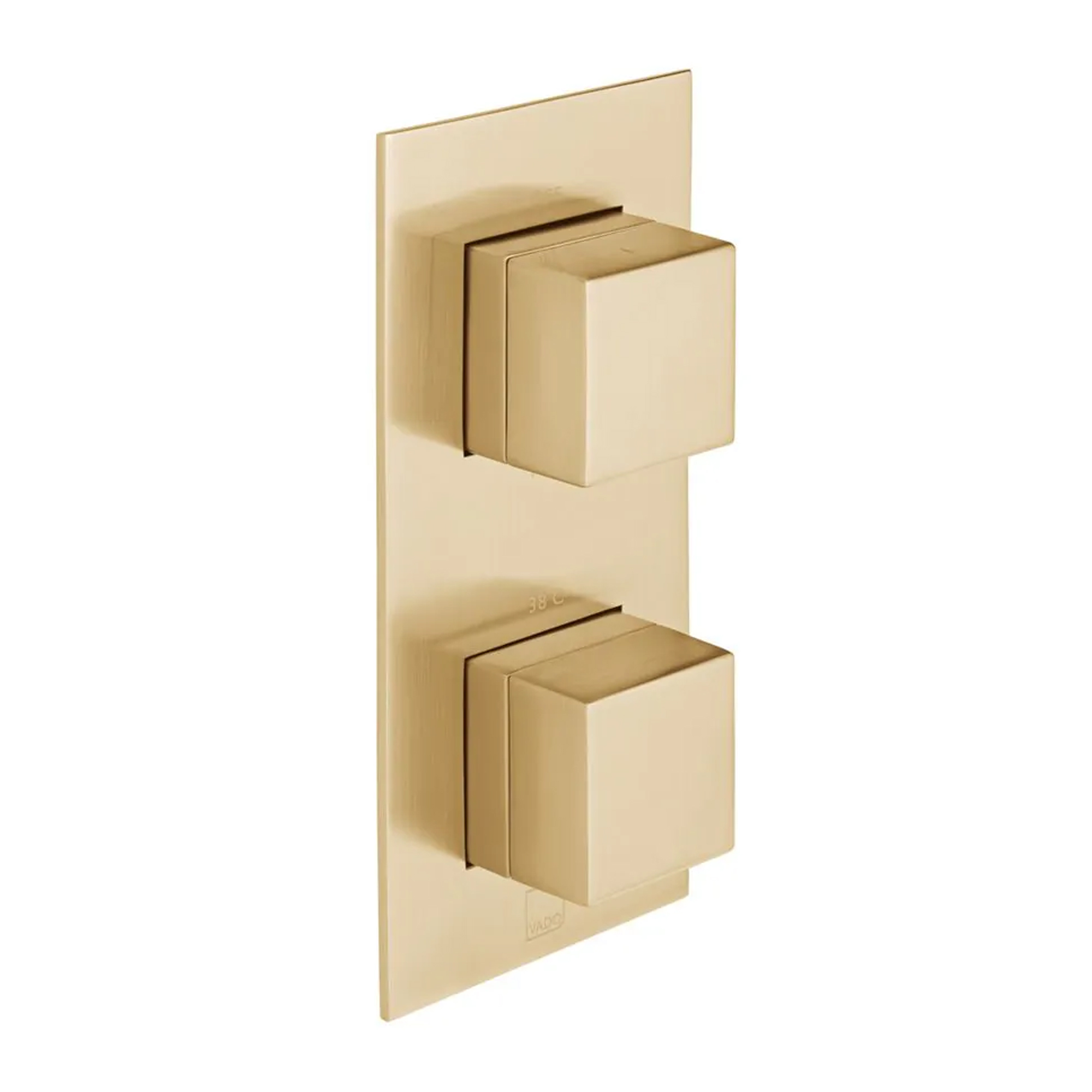 Vado Individual Tablet Notion 2 Outlet Square Concealed Thermostatic Valve, Fixed Head & Shower Handset Kit