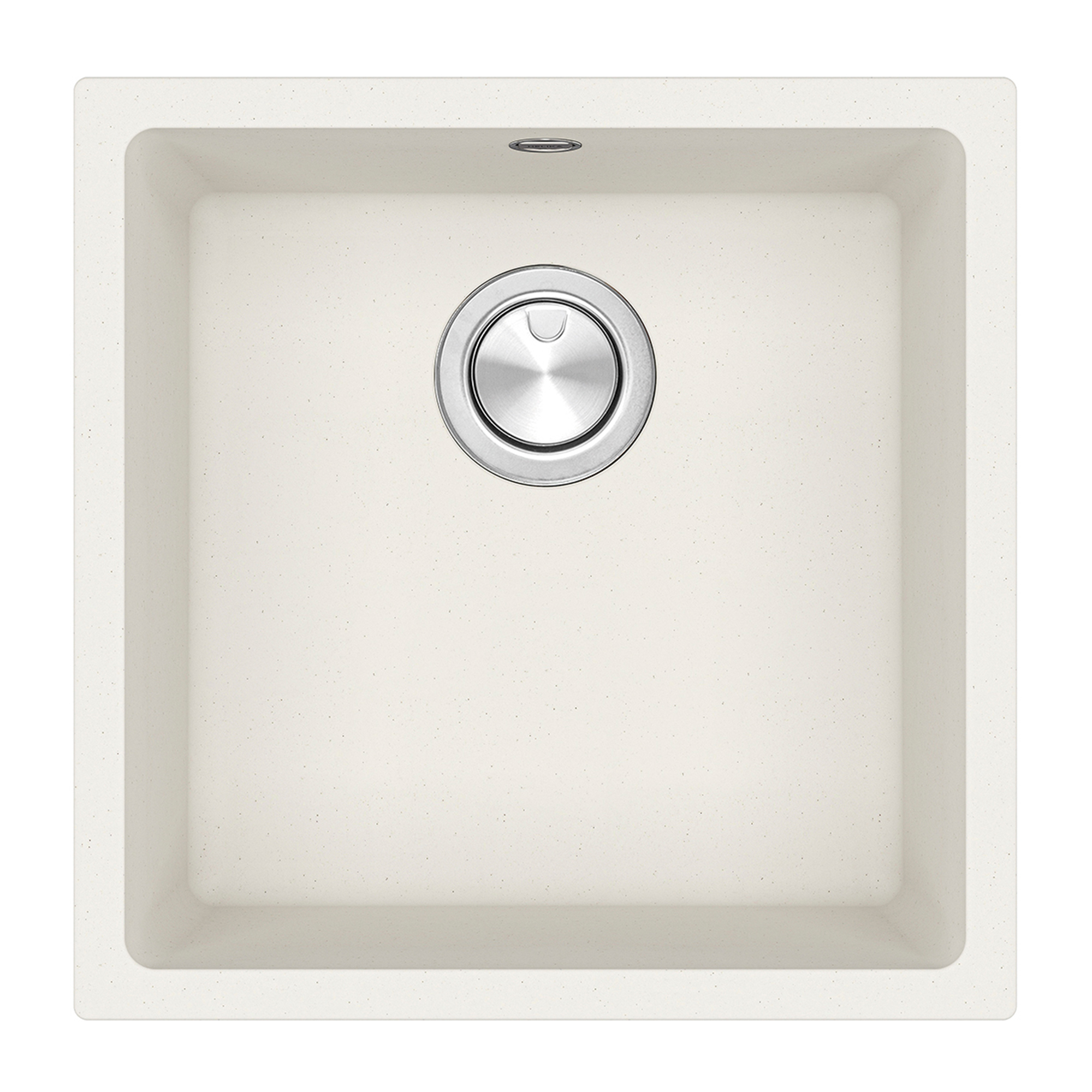 Clearwater Lumen 1 Bowl Granite Composite Inset/Undermount Kitchen Sink - 450 x 450mm