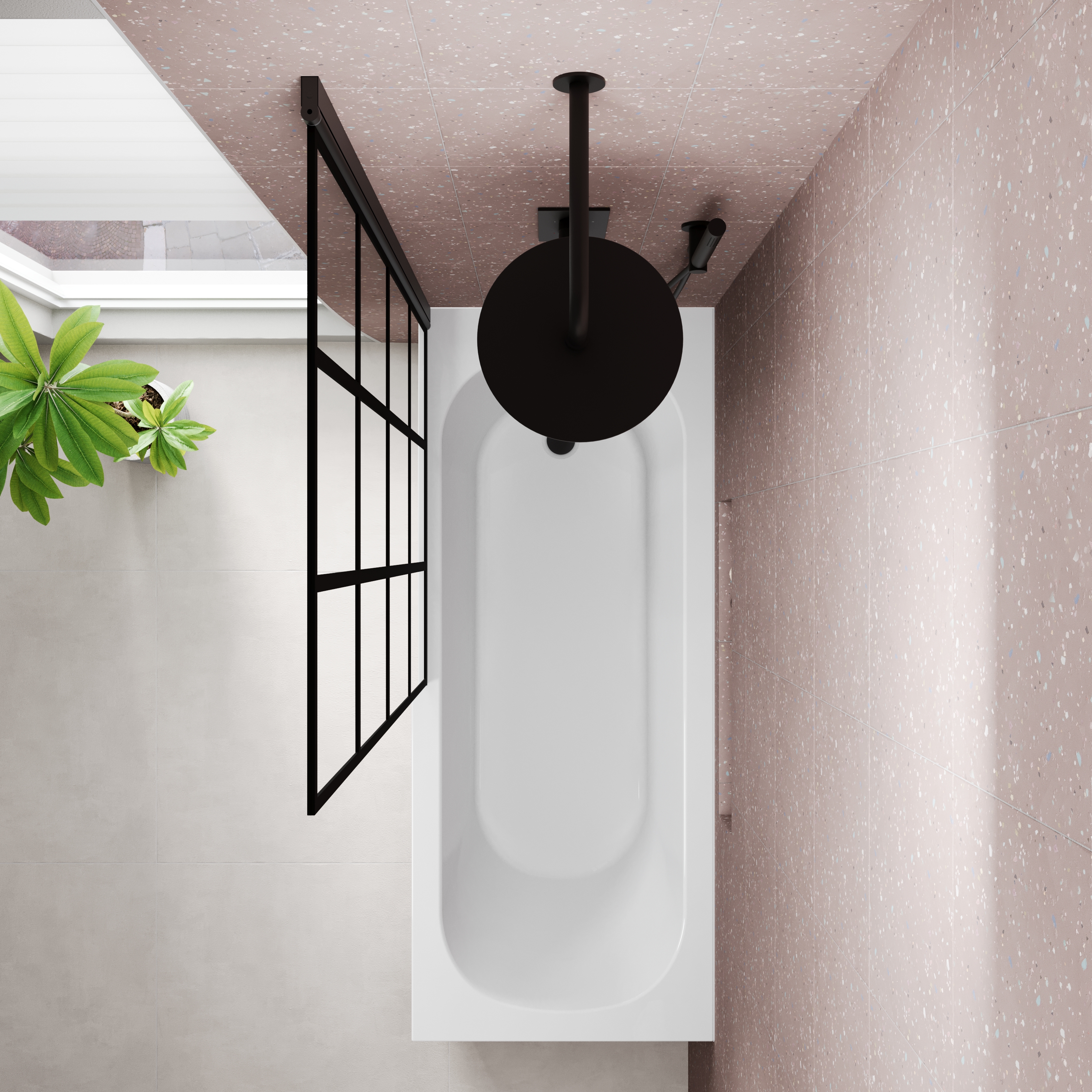 Armourcast Reinforced Single Ended Shower Bath & Shower Screen