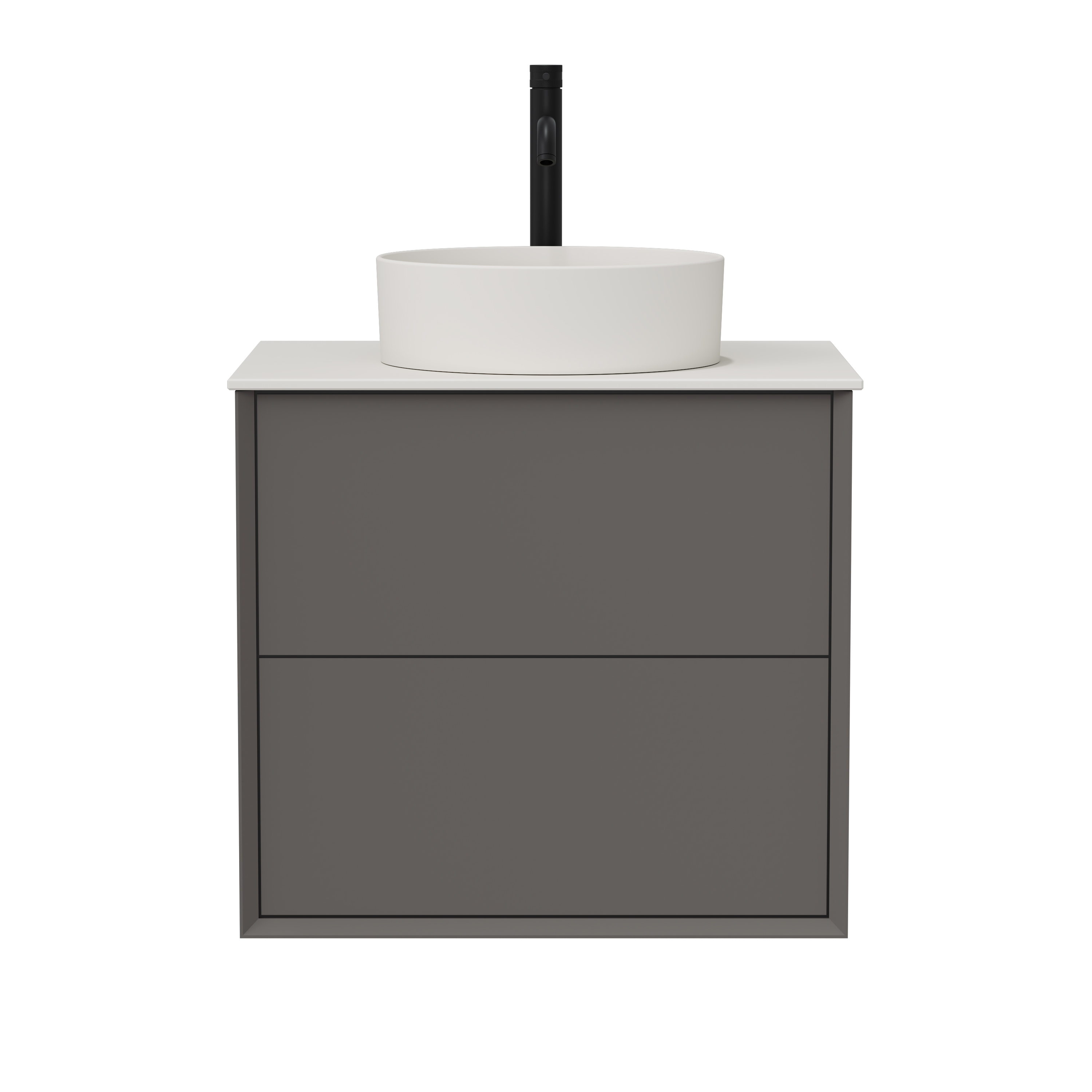 Oslo 600mm Wall Mounted Vanity Unit & Sintered Stone Countertop