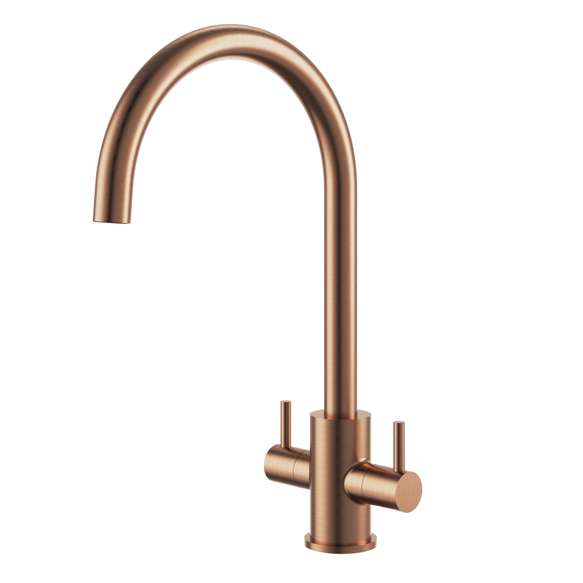 Clearwater Loreto Twin Lever Mono Kitchen Mixer Tap