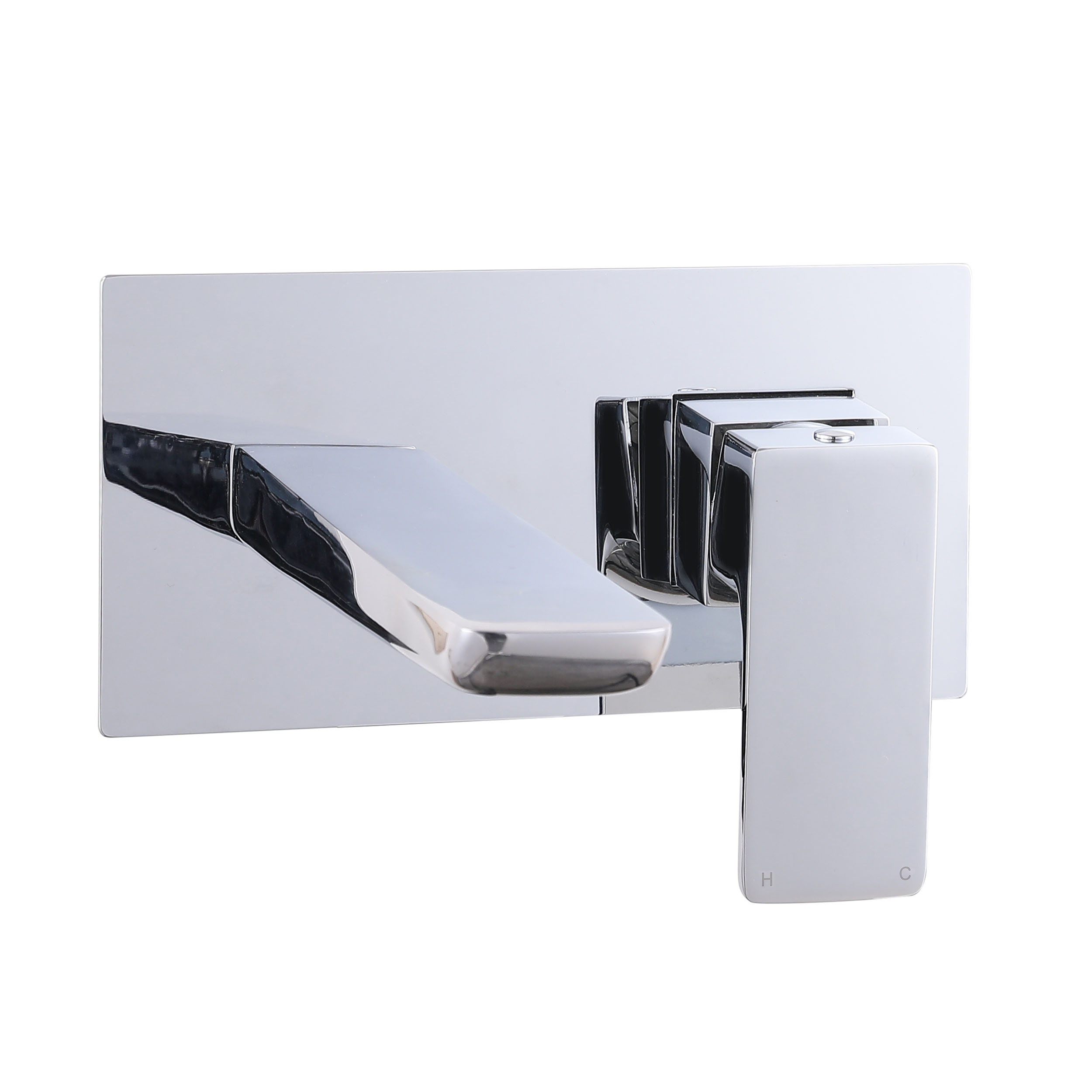 Harbour Status Wall Mounted Basin Mixer Tap - Chrome