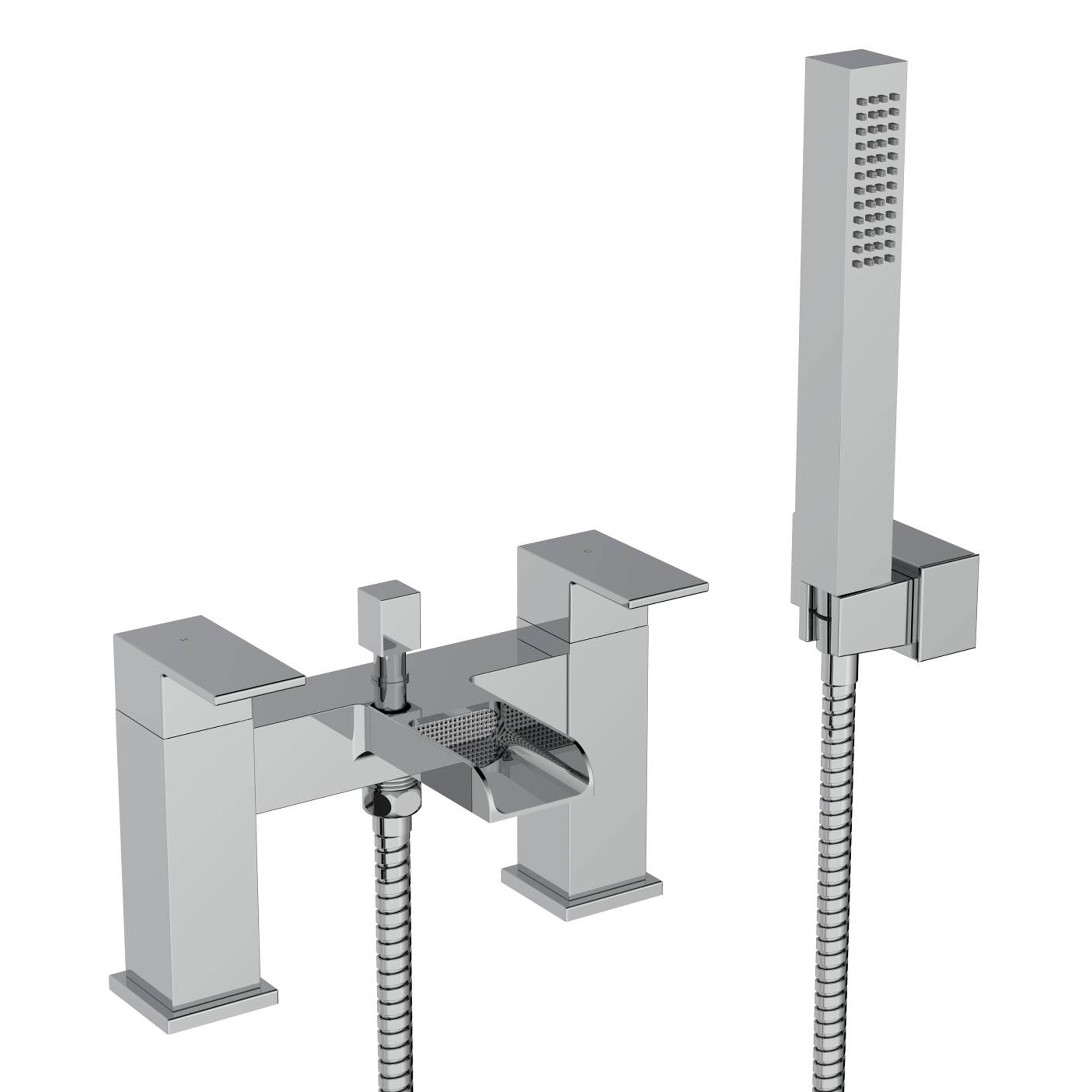 Vellamo Maya Waterfall Bath Shower Mixer with Shower Kit