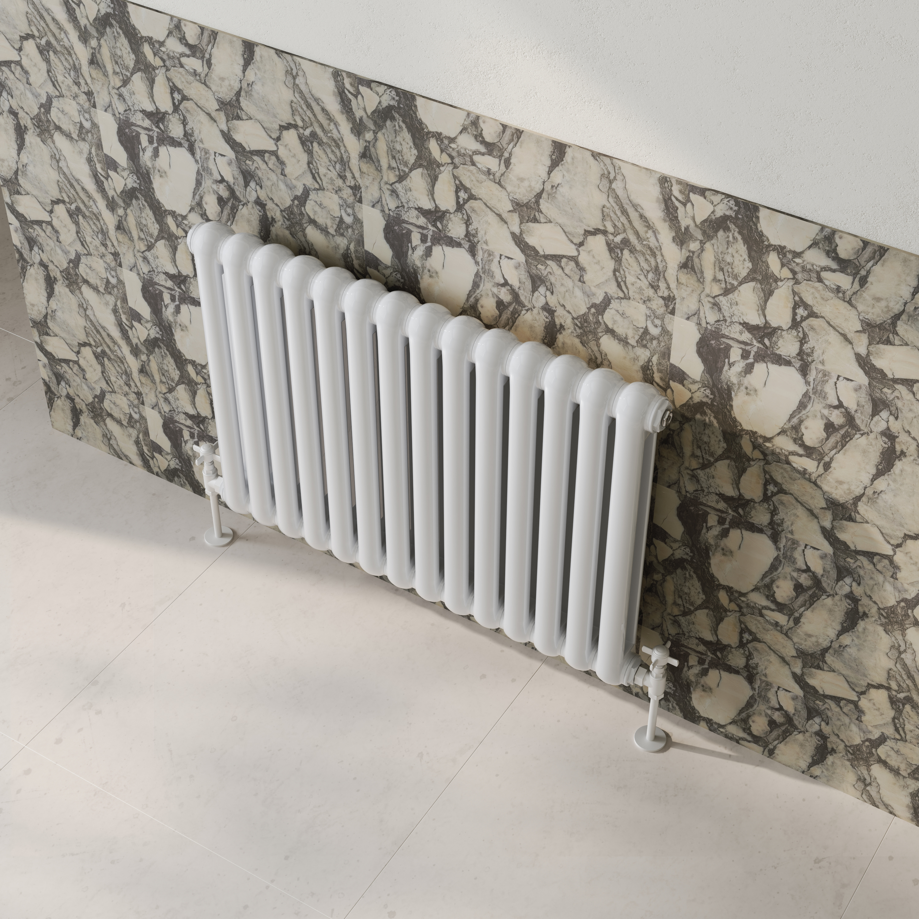 Toasty Mellow White Horizontal 2 Column Radiator