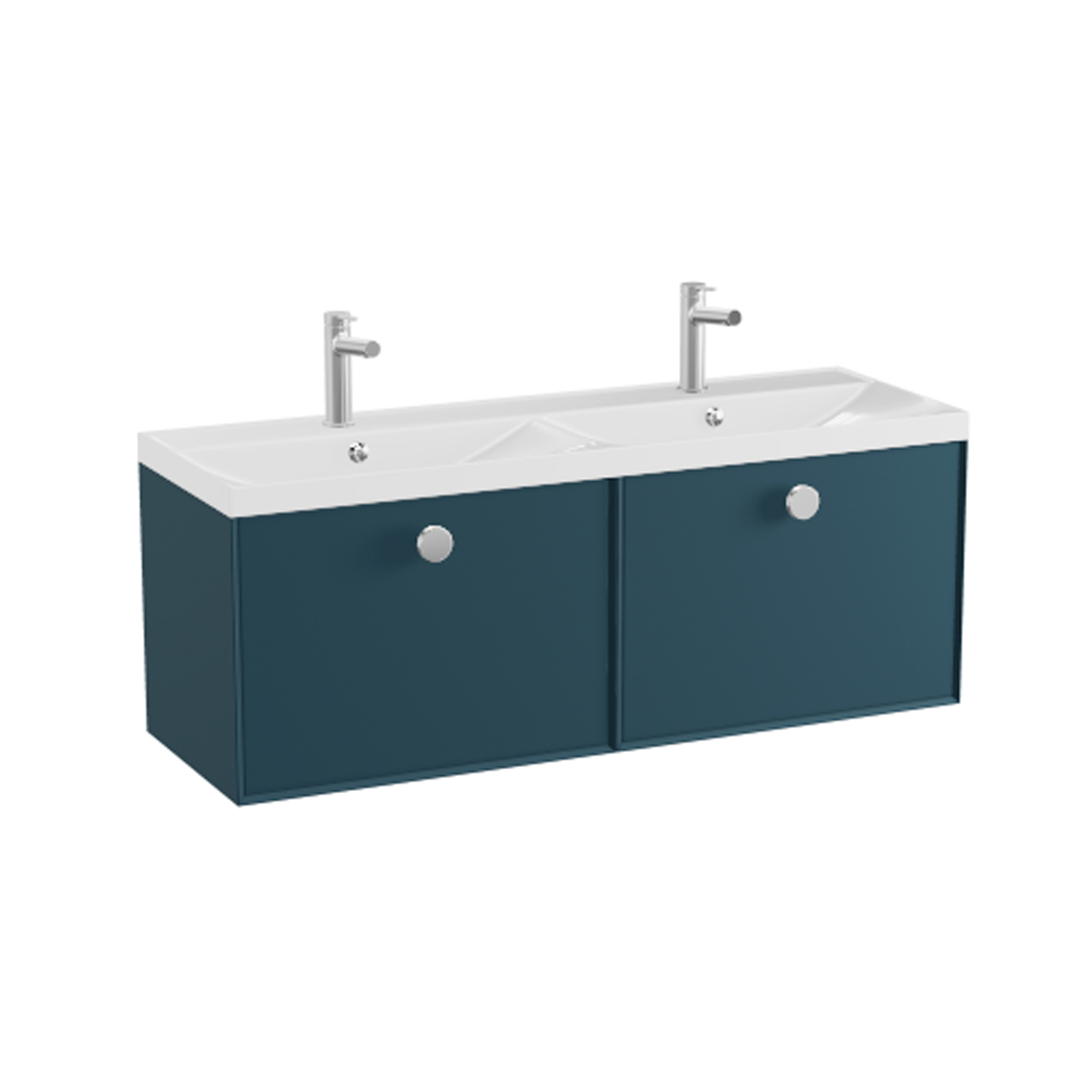 Vado Safari 1200mm Wall Hung Vanity Unit & Double Basin