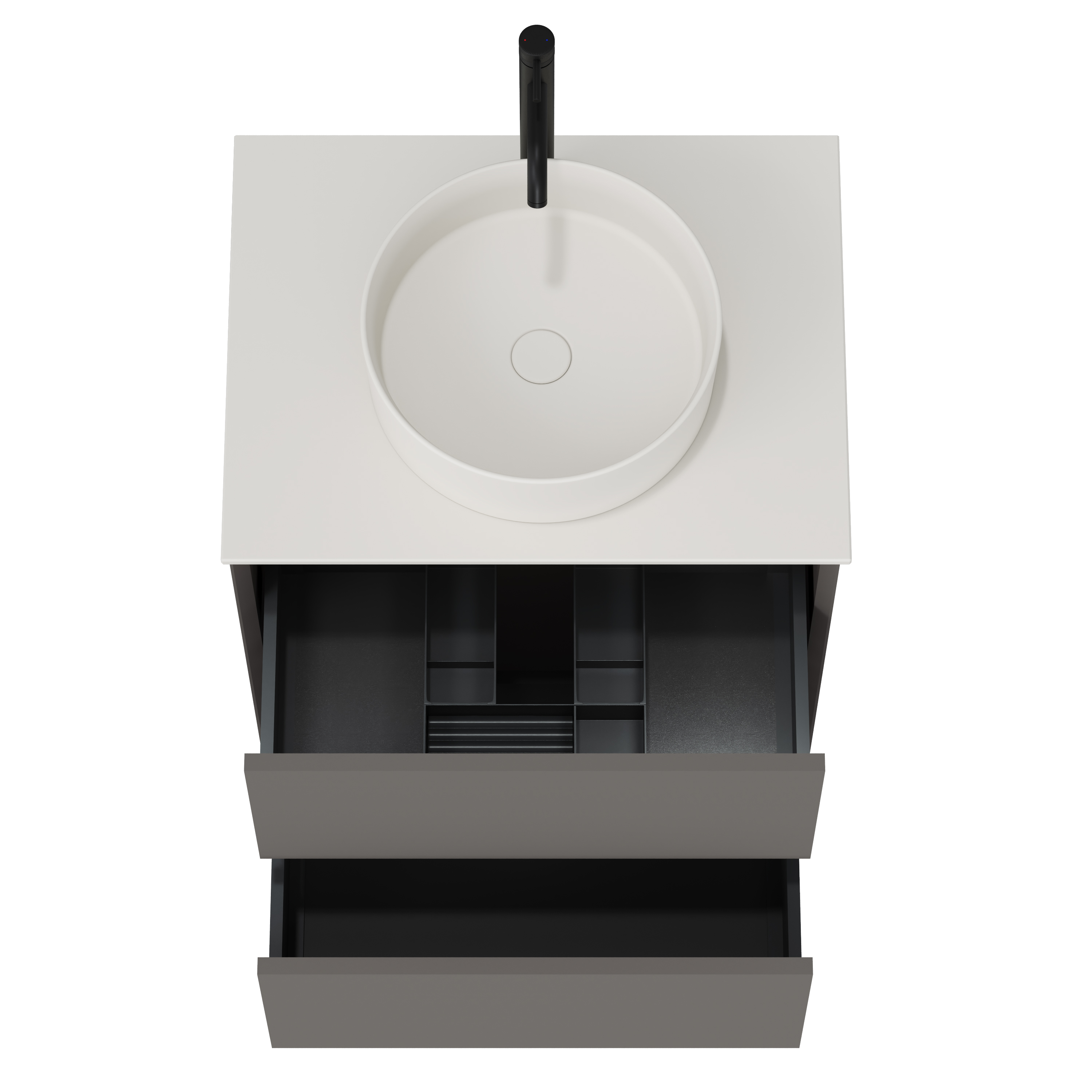 Oslo 600mm Wall Mounted Vanity Unit & Sintered Stone Countertop