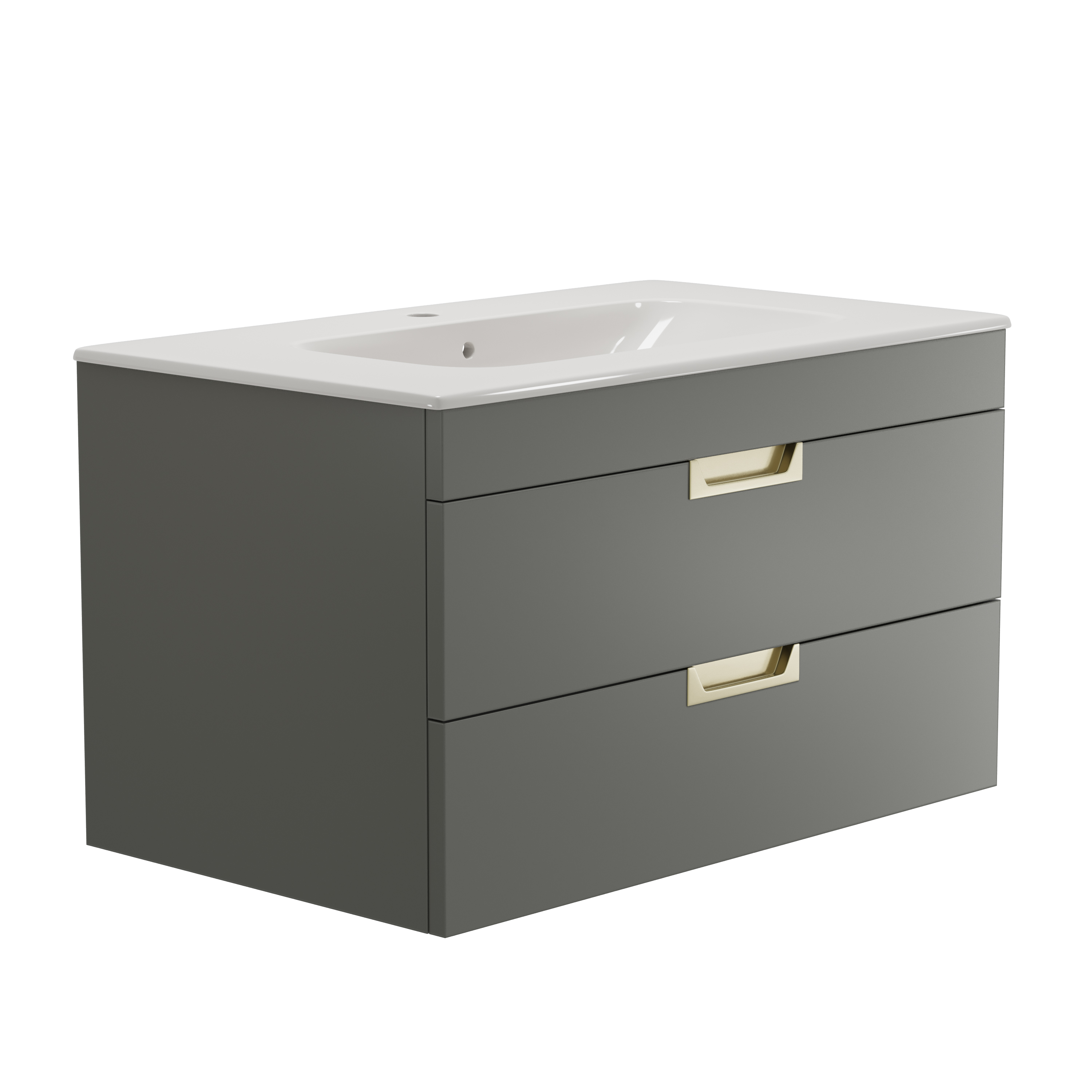 Isla 800mm Wall Hung Vanity Unit & Basin