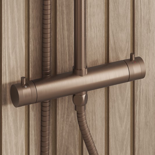 Core Exposed Thermostatic Rigid Riser Shower Kit | Tap Warehouse