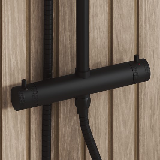Core Exposed Thermostatic Rigid Riser Shower Kit | Tap Warehouse