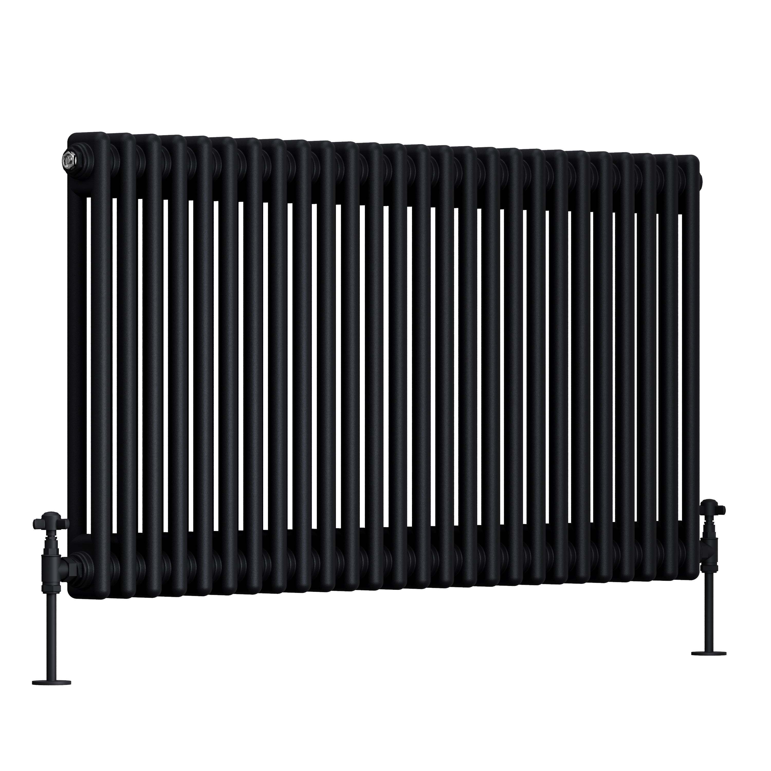 Toasty Ardleigh Matt Black Horizontal Column Radiator