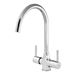 Reginox Thames WRAS Approved Twin Lever Kitchen Sink Mixer Tap - Chrome