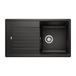 Blanco Zia 5 S 1 Bowl Inset Black Silgranit Composite Kitchen Sink & Waste with Reversible Drainer - 860 x 500mm