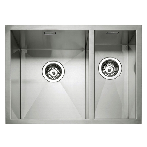 Caple Zero 1.5 Bowl Inset or Undermount Brushed Stainless Steel Sink & Waste Kit - 596 x 450mm