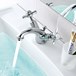 Butler & Rose Caledonia Dual Pinch Handle Basin Mixer with Pop-up Waste