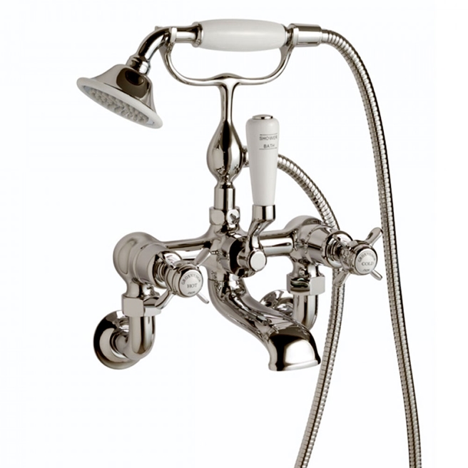 Butler & Rose Caledonia Wall Mounted Unions - Nickel