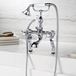Butler & Rose Caledonia Pinch Bath Shower Mixer with Shower Kit - Chrome