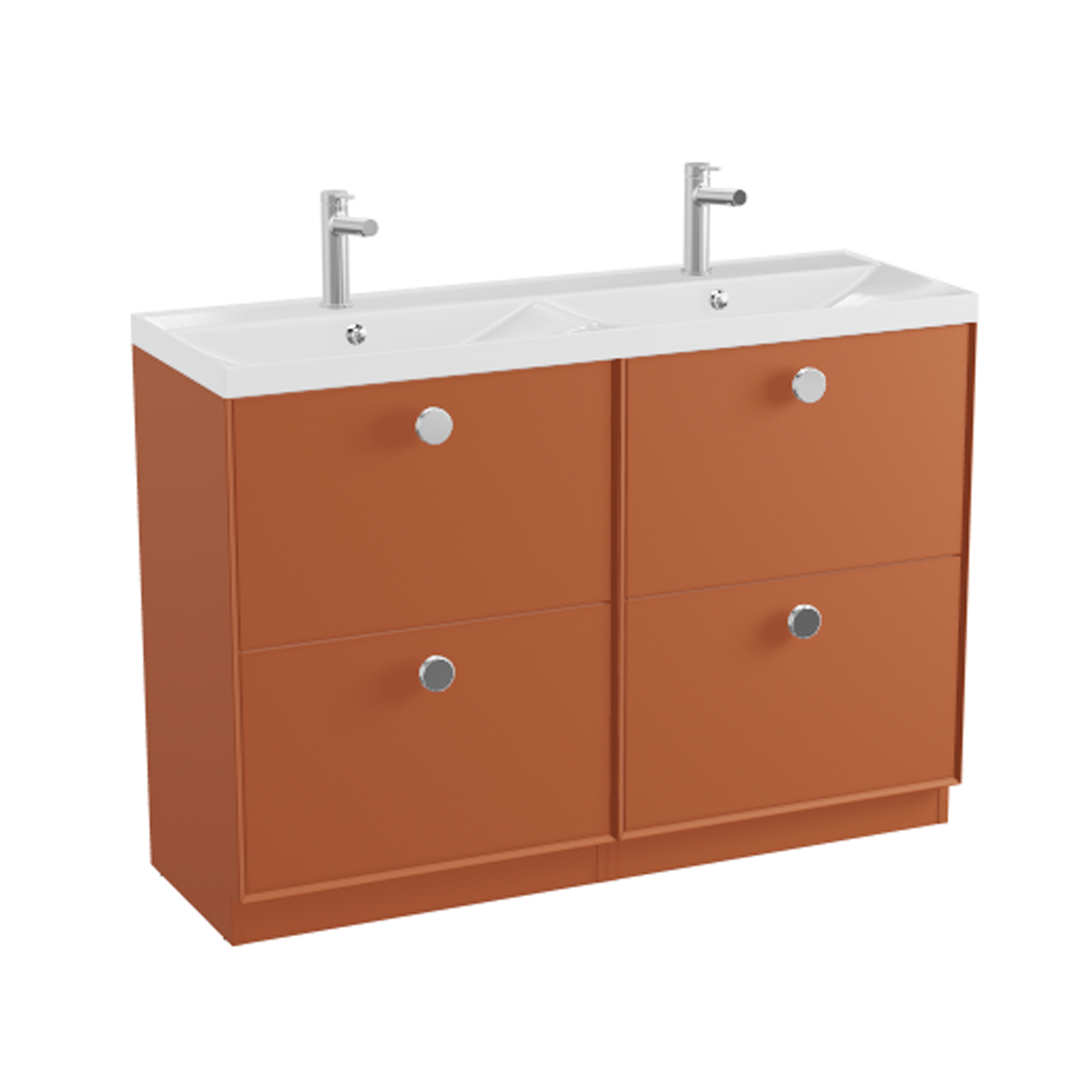Vado Safari 1200mm Floorstanding Vanity Unit & Double Basin