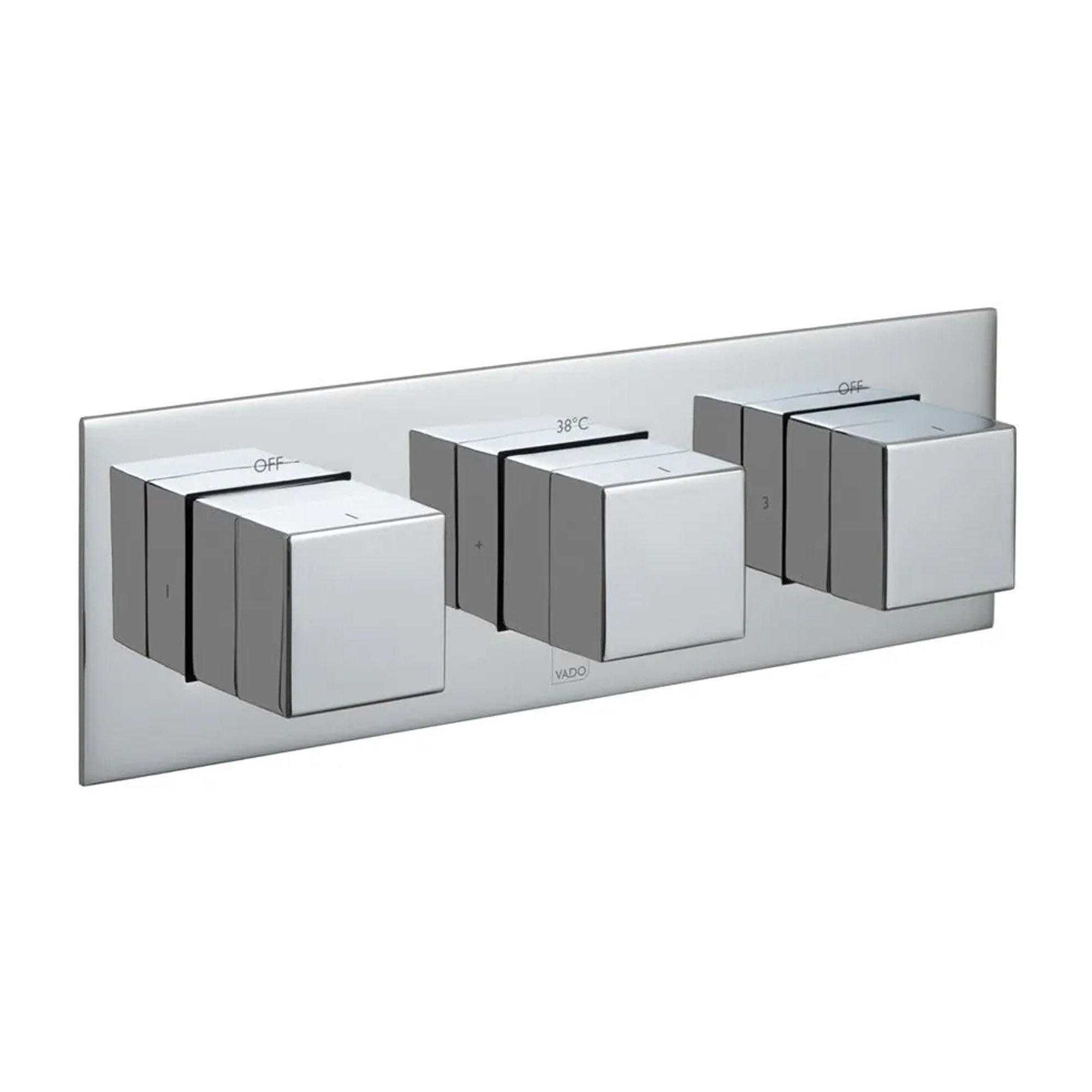 Vado Tablet Notion Horizontal 3 Outlet Concealed Thermostatic Shower Valve