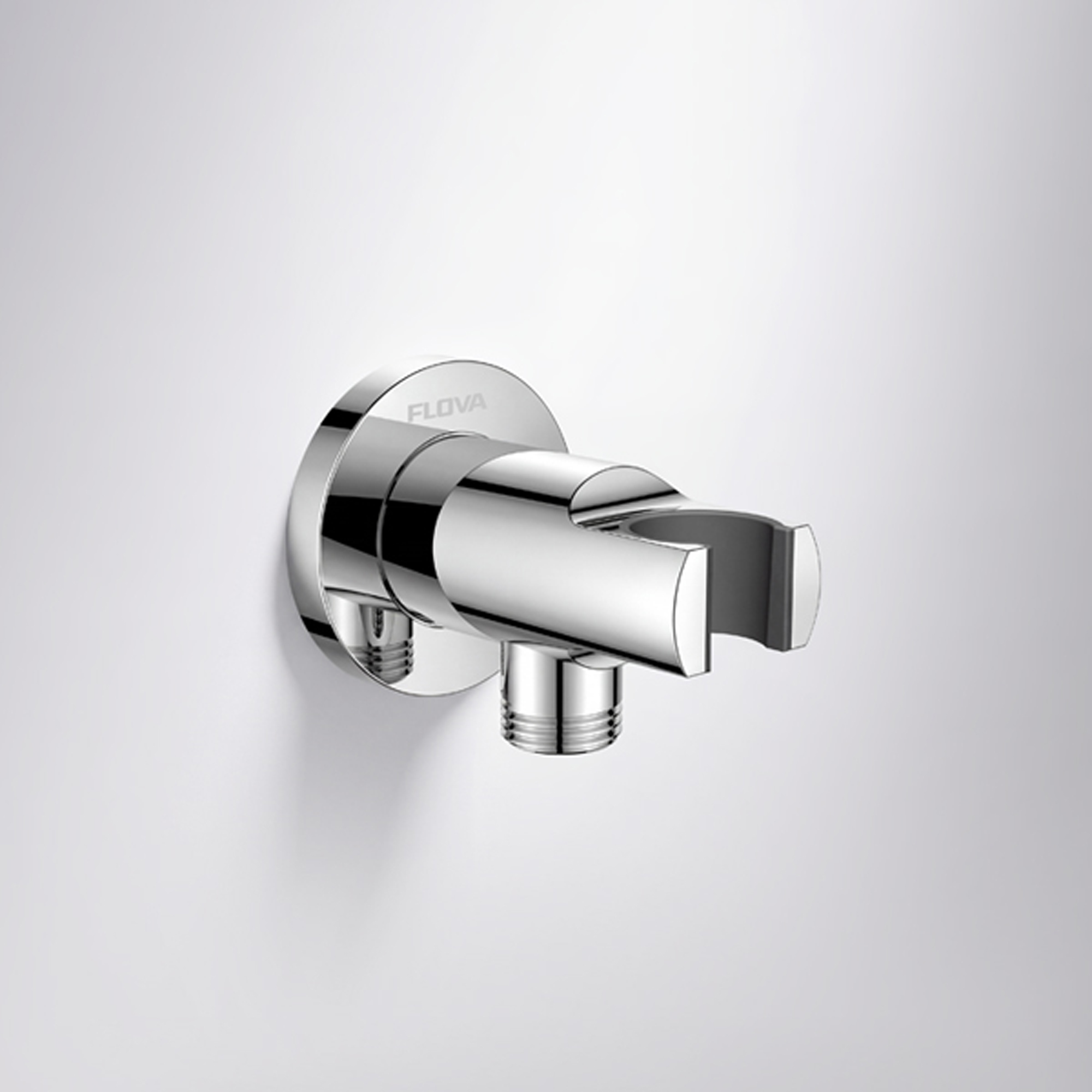 Flova Urban Mini Shower Kit with Wall Outlet Bracket, Handset & Hose