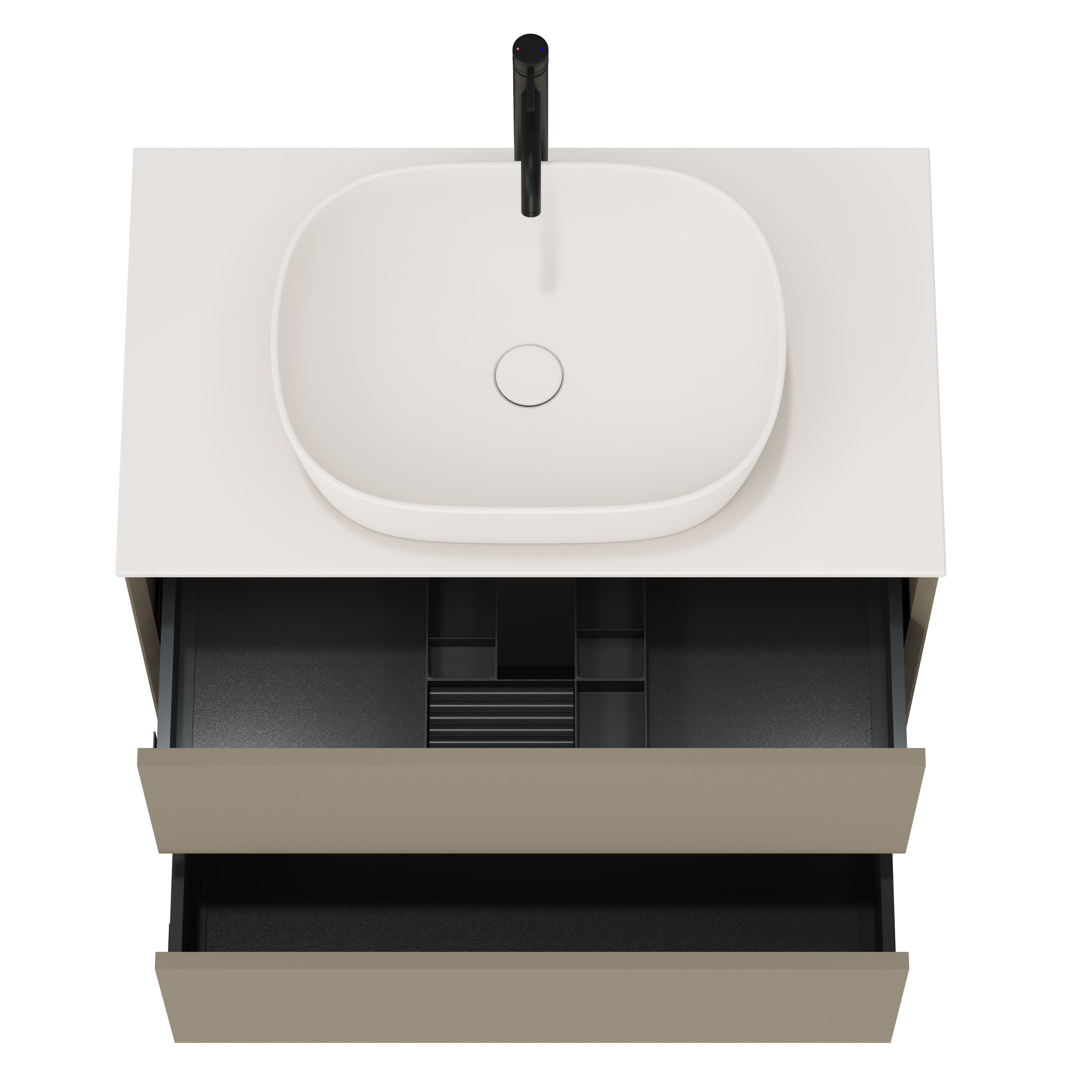 Oslo 800mm Wall Mounted Vanity Unit & Sintered Stone Countertop