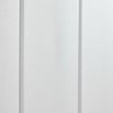 Brenton Ash Flat Panel Vertical Aluminium Radiator - Textured Matt White - 1200 x 280mm