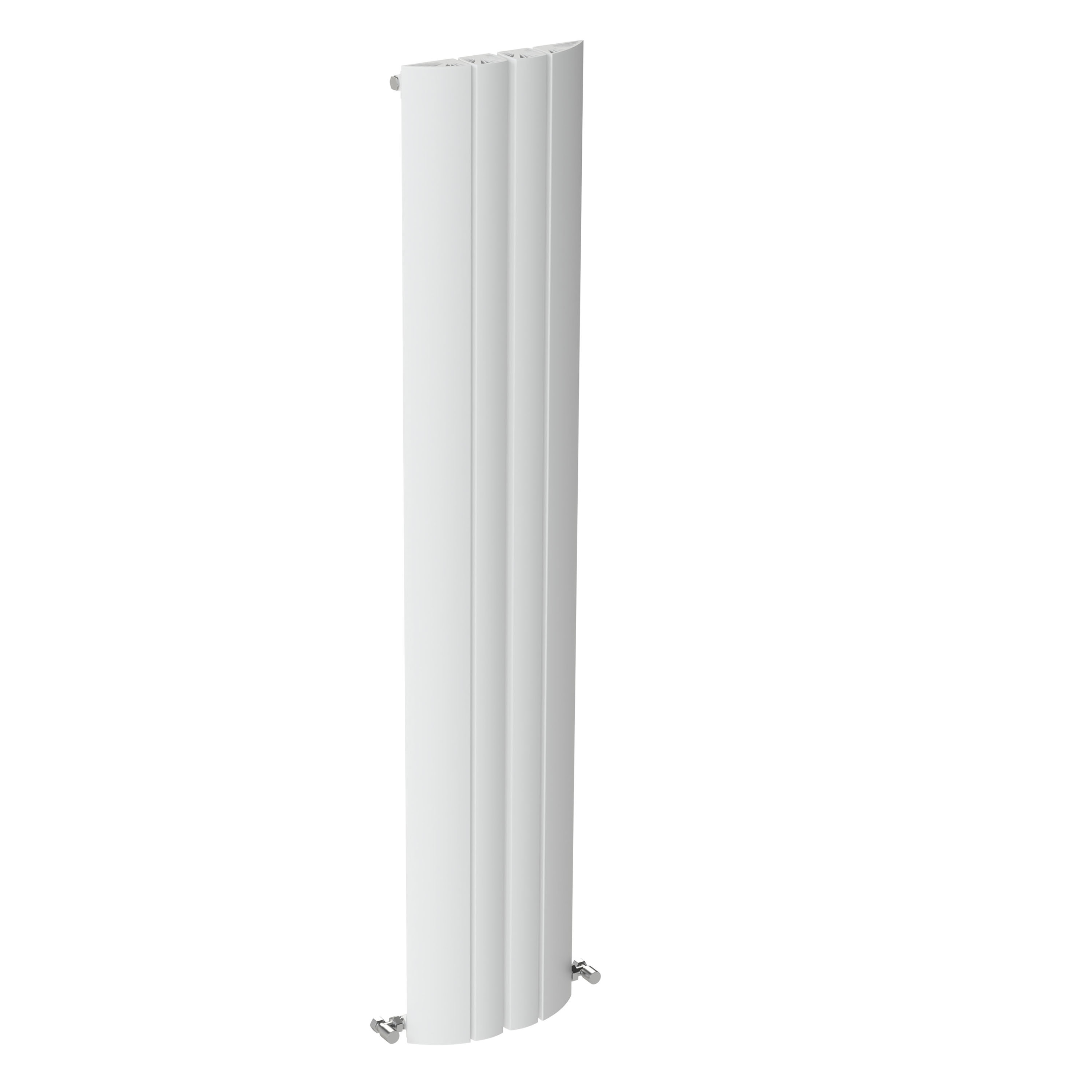Carisa Gaia Oval Single Panel Vertical Aluminium Radiator