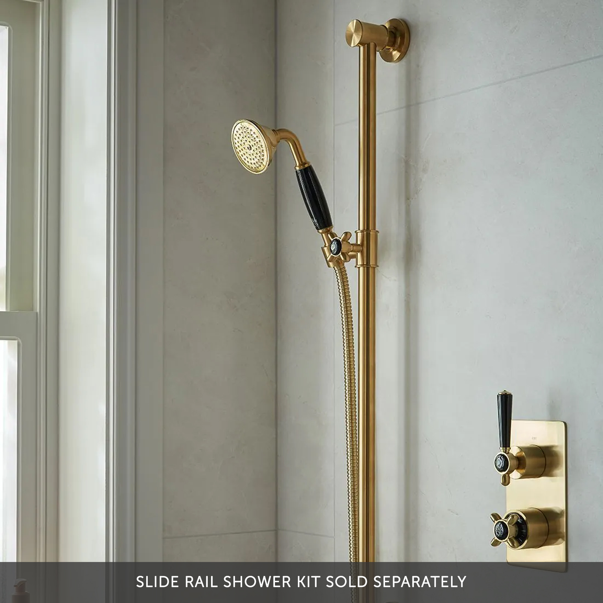 Booth & Co Axbridge Traditional 2 Outlet 2 Handle Concealed Thermostatic Shower Valve