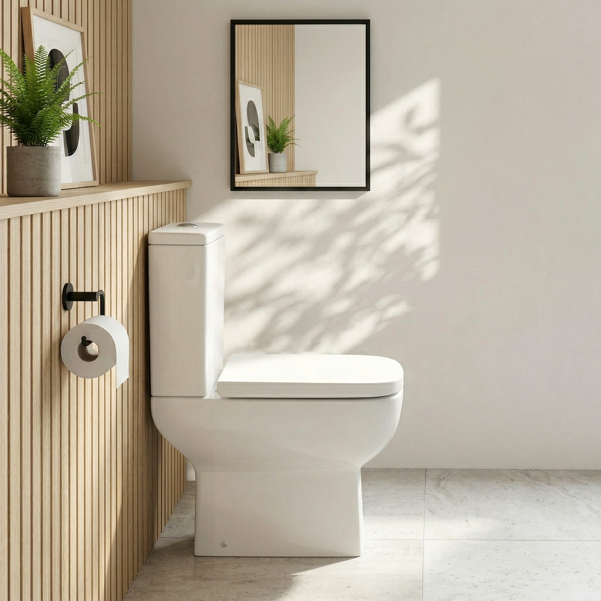 Harbour Icon 550mm Compact Projection Toilet & Wrap Over Soft Close Seat