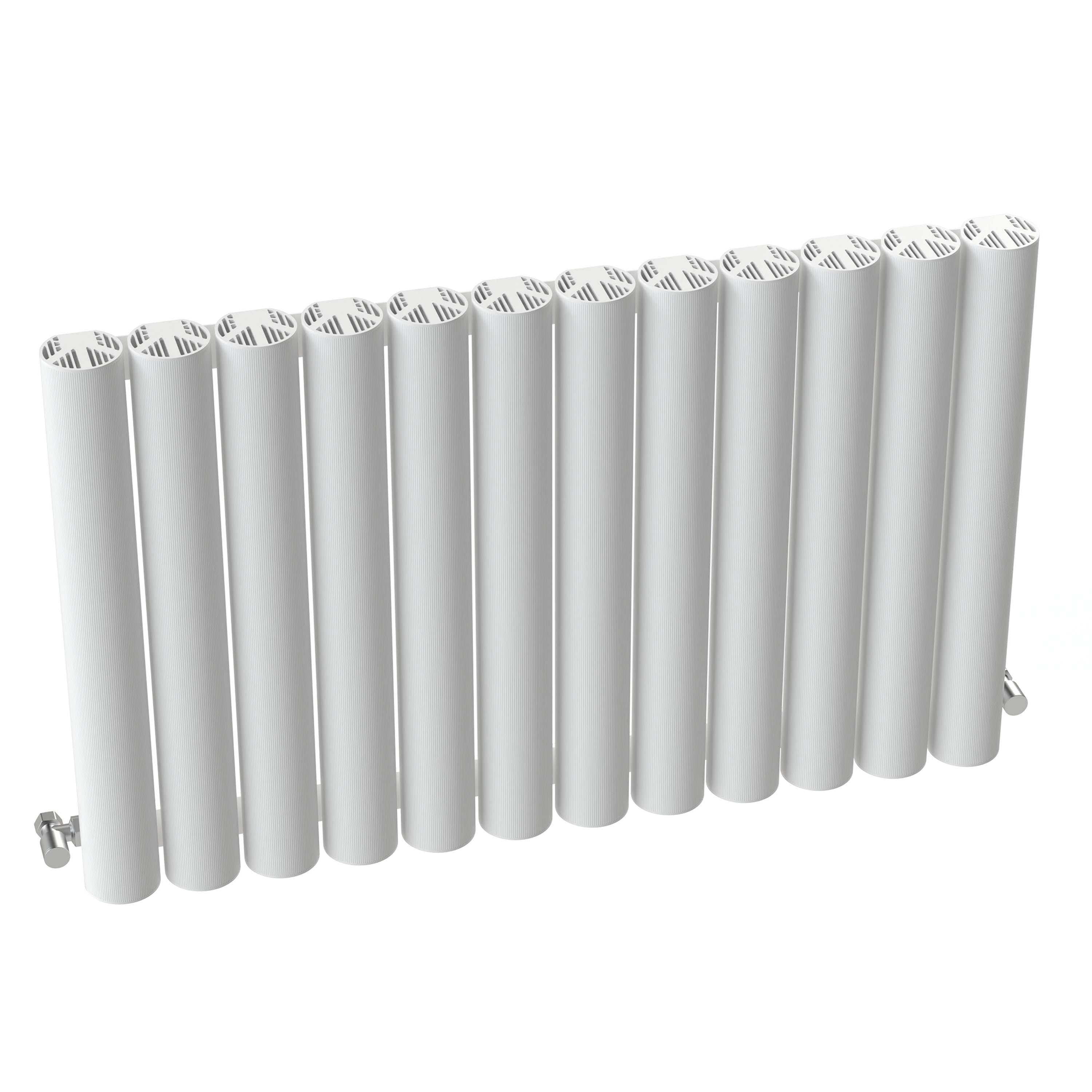 Carisa Otto Oval Single Panel Horizontal Aluminium Radiator
