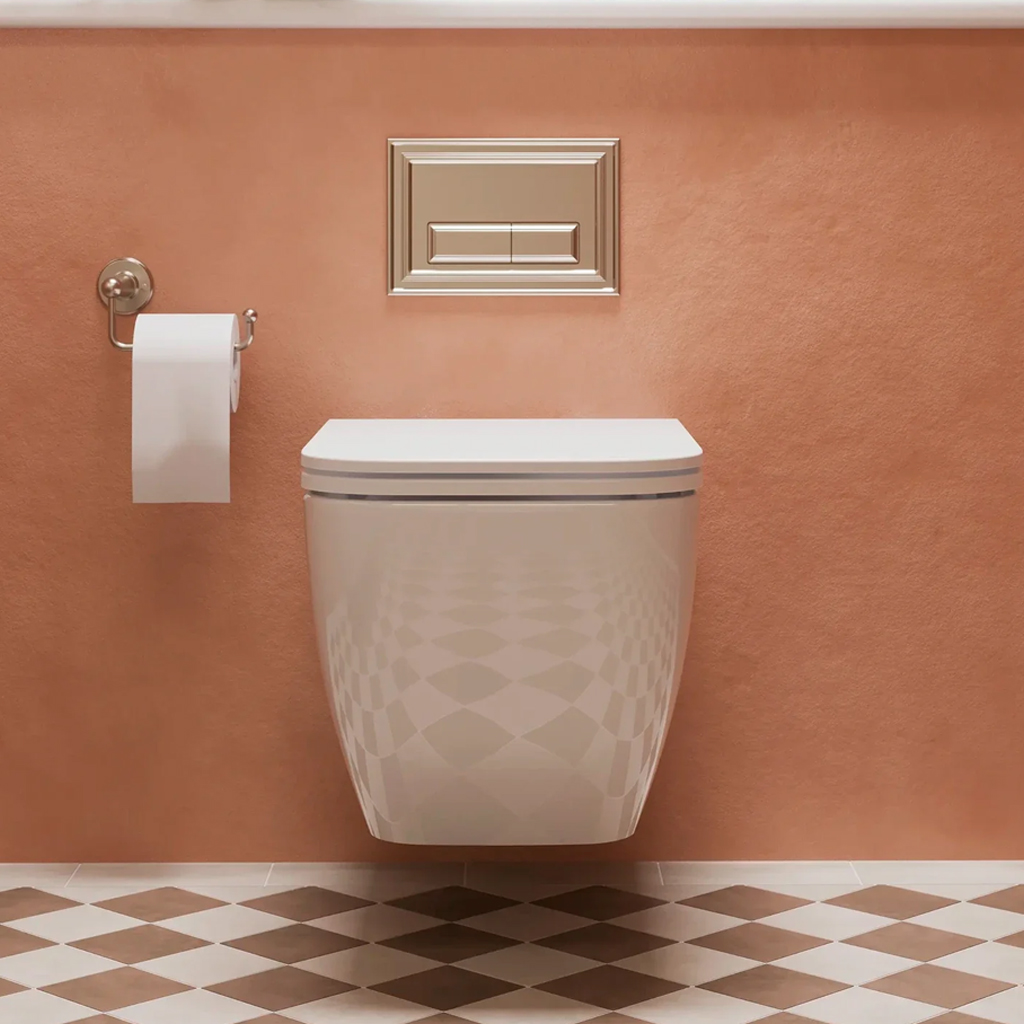 Crosswater Mada Square Rimless Wall Hung Toilet & Soft Close Seat