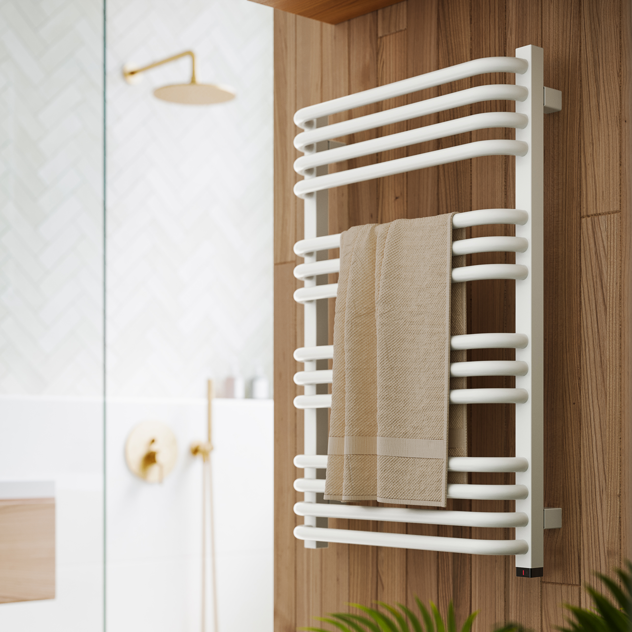 Terma Alex One Electric Heated Towel Rail with Heating Element