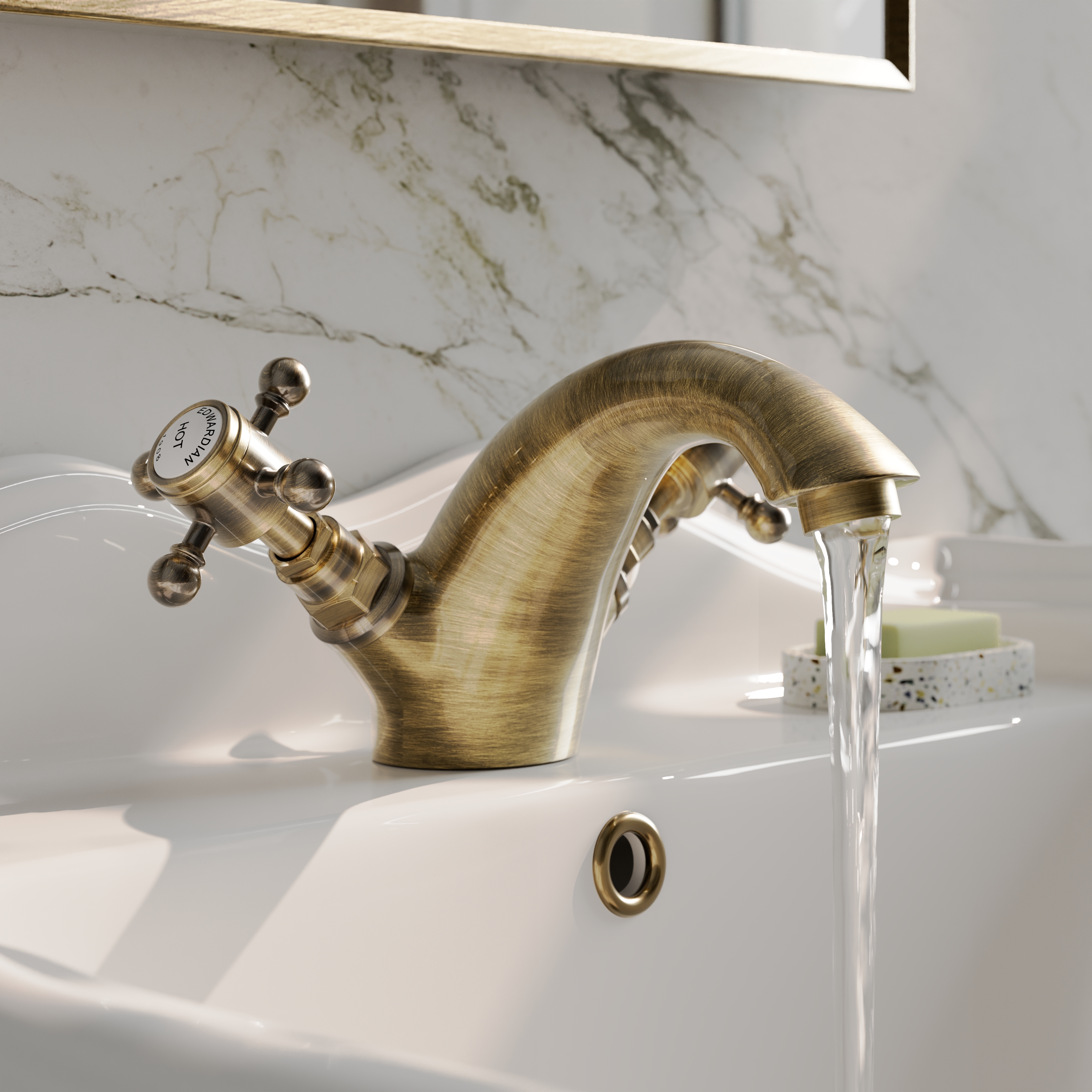 Butler & Rose Eliza Crosshead Mono Basin Mixer Tap & Waste