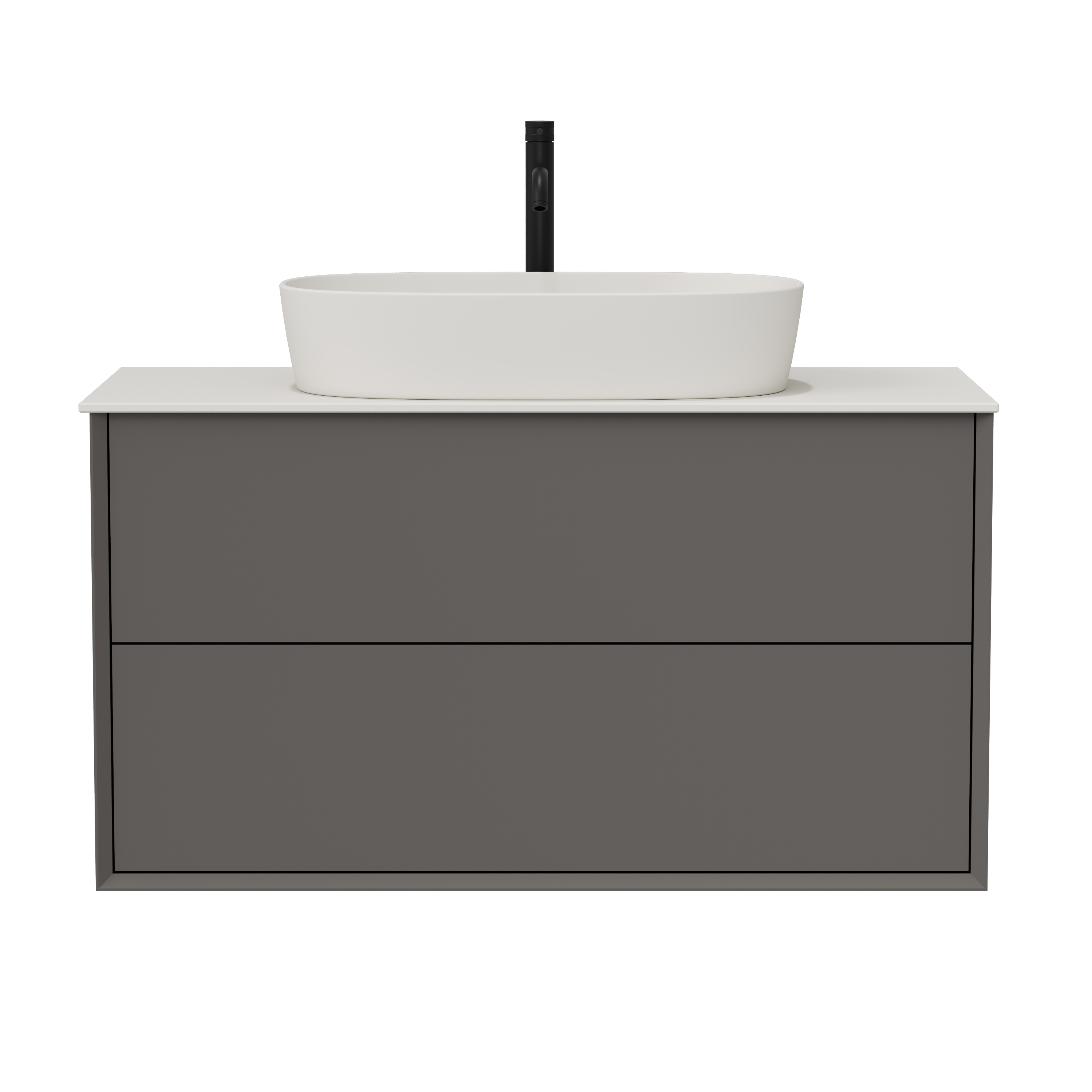 Oslo 1000mm Wall Mounted Vanity Unit & Sintered Stone Countertop