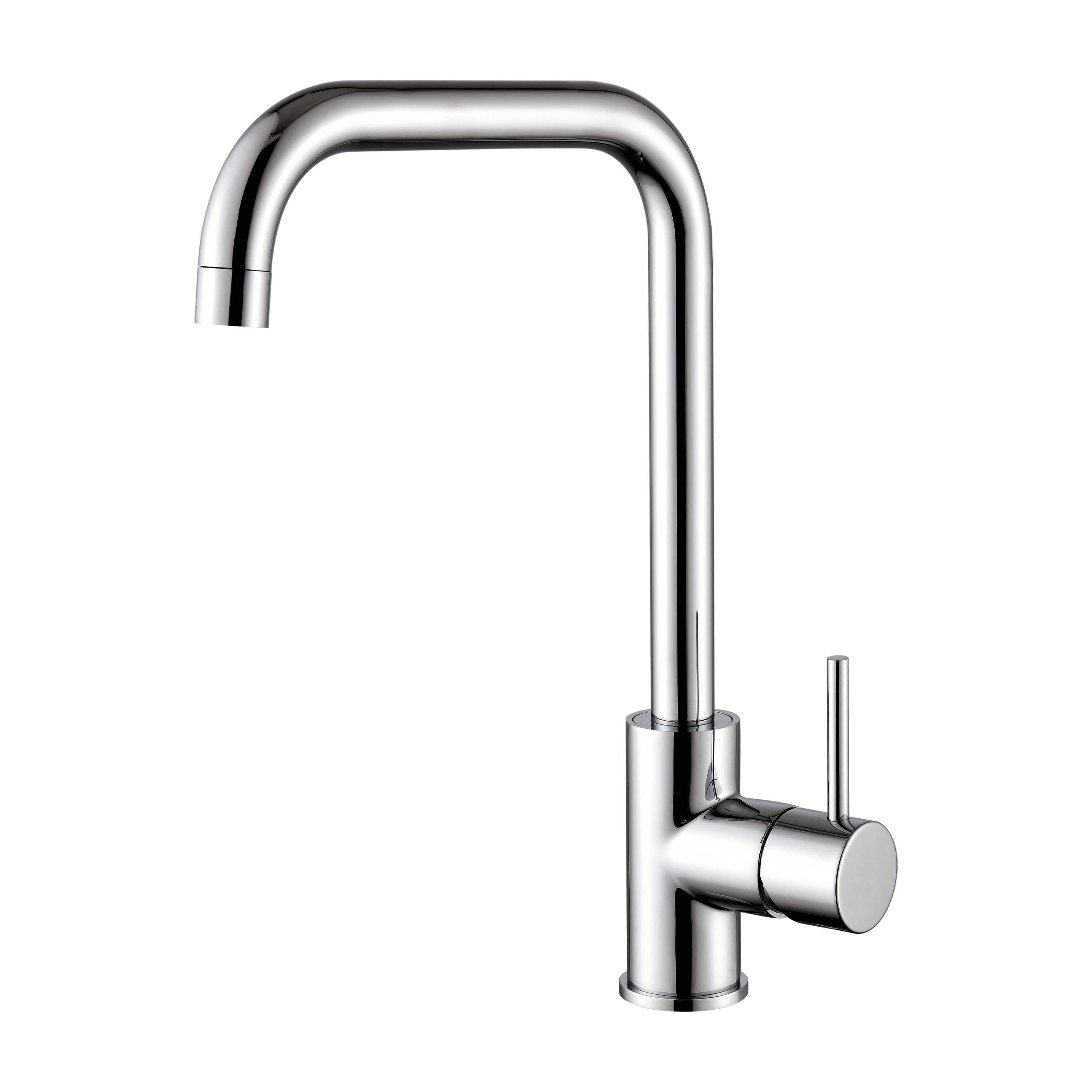 Vellamo Koro Single Lever Mono Kitchen Sink Mixer Tap - Polished Chrome