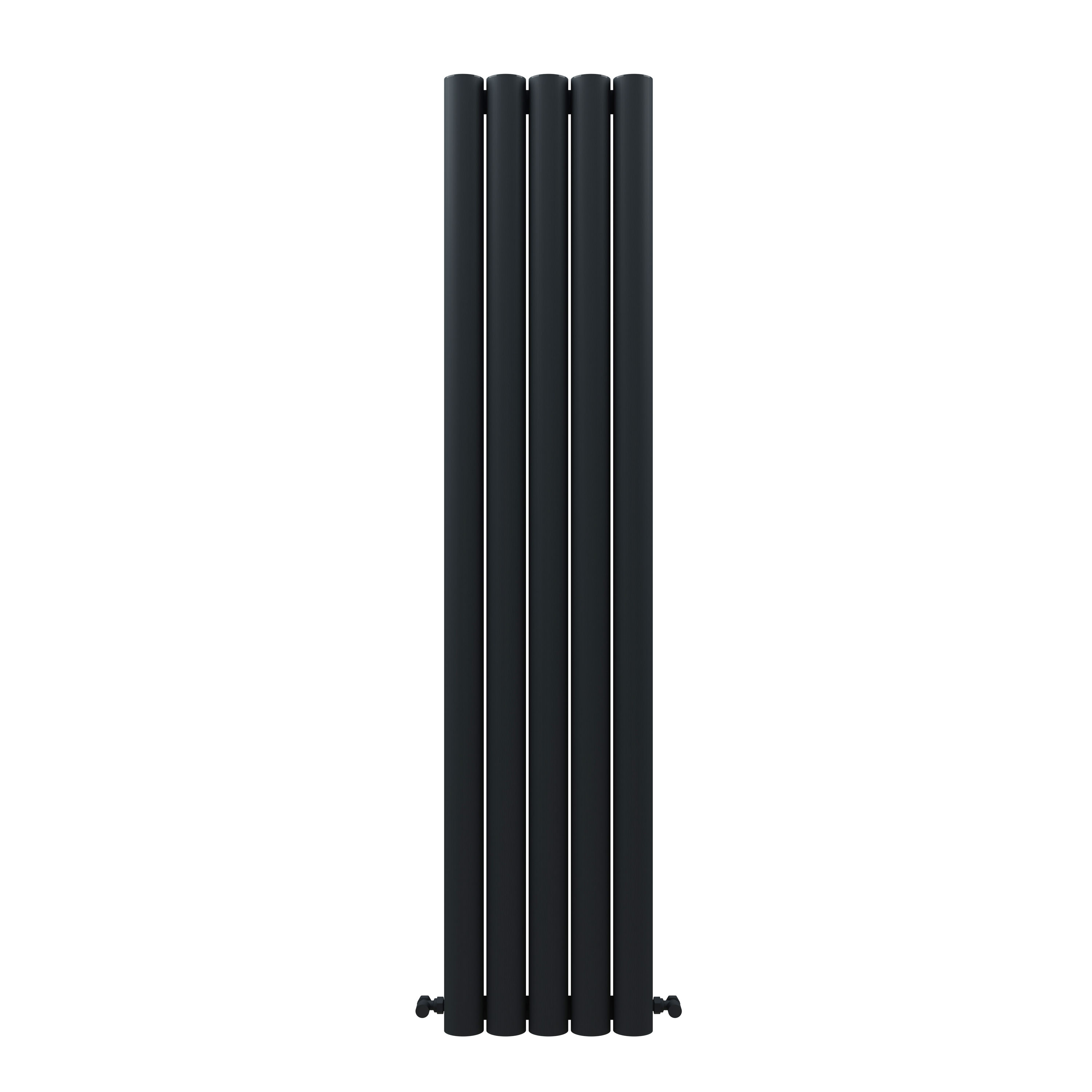 Carisa Otto Oval Single Panel Vertical Aluminium Radiator