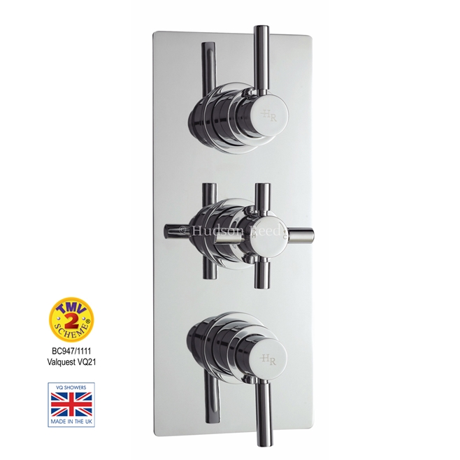 Hudson Reed Tec Pura Plus 2 Outlet Concealed Thermostatic Shower Valve