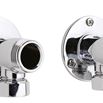 nuie Pair of Backplate Elbow Unions for Bar Shower Valves