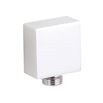Premier Modern Square Chrome-Plated Solid Brass Outlet Elbow