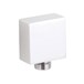 Premier Modern Square Chrome-Plated Solid Brass Outlet Elbow