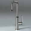 Abode Hex Industrial Single Lever Mono Kitchen Mixer Tap - Brushed Nickel