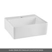 Drench Emily Gloss White Wall Mounted 2 Drawer Vanity Unit and Countertop with Matt Black Handles
