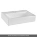 Drench Emily 600mm Wall Mounted 2 Drawer Vanity Unit and Countertop