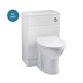 Alpine 1350mm White Gloss Furniture Suite with Back to Wall Toilet & Concealed Cistern