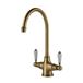 Clearwater Alrisha Traditional Twin Lever Mono Kitchen Mixer - Brushed Bronze