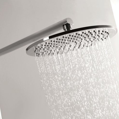Flova Allore Thermostatic Shower Column with Handset, Body Jets & Overhead Shower