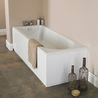 Drench Straight Single Ended Bath - 1700x700