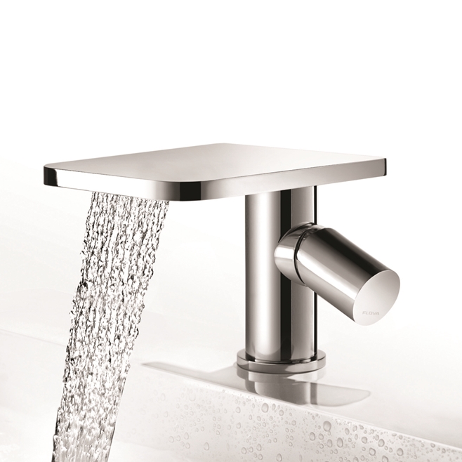 Flova Annecy Waterfall Mono Basin Mixer with Clicker Waste