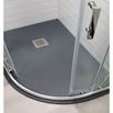 Drench Anthracite Ultra Thin Stone Offset Quadrant Shower Tray - Right Hand 1200 x 900mm