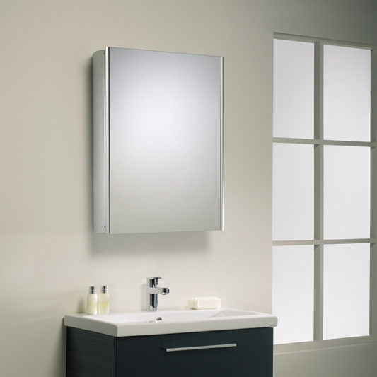 Roper Rhodes Limit Single Mirror Glass, Mirror Door Cabinet Bathroom