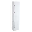 Aspire Tall 2 Door Bathroom Wall Mounted Storage Unit - Gloss White